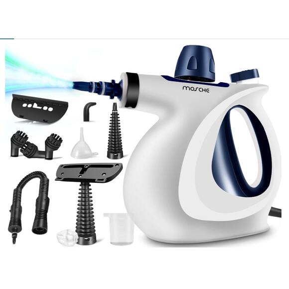 Handheld Pressurized Steam Cleaner with 11-Piece Accessory Set - Picture 1 of 7